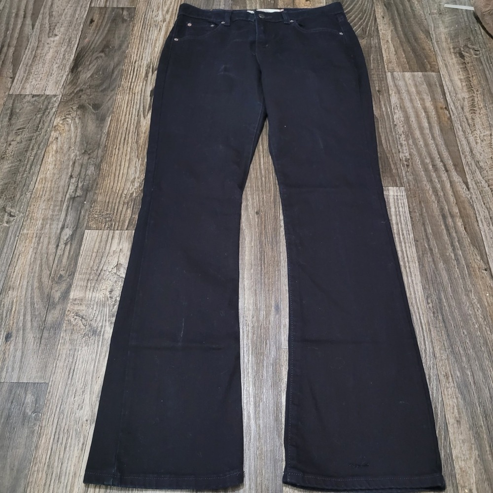 Vintage Levi's 515 woman's 10L Bootcut Black Dark Wash Denim Jeans 34x33 Y2k